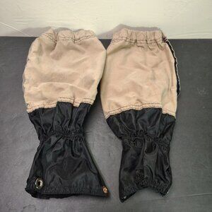 VINTAGE Caribou Mountaineering Boot Gaiters Tall Nylon‎ Made in USA